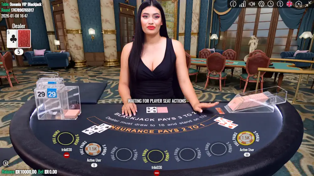Blackjack Gameplay Demo Screenshot